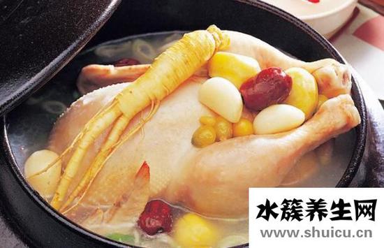 人參燉雞的做法和功效