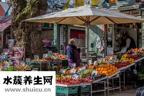 高纖維的蔬菜水果