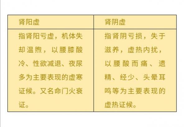 自測腎陰虛腎陽虛，自測腎陰虛腎陽虛區別