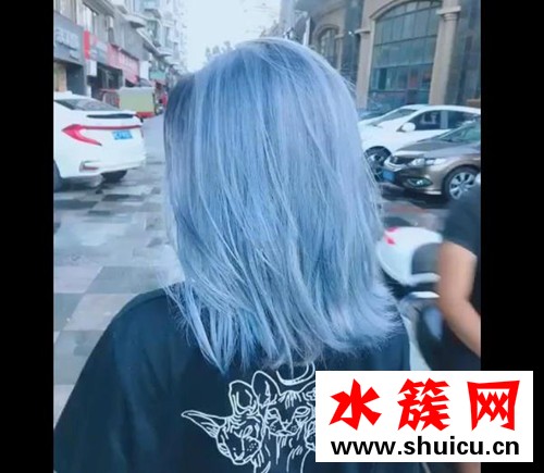 天使藍頭發圖片