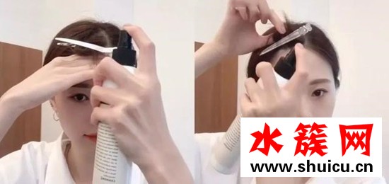 劉海長了怎么吹露額頭