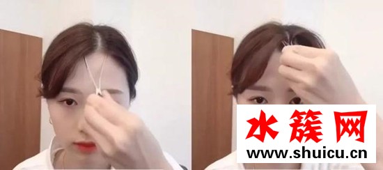 劉海長了怎么吹露額頭