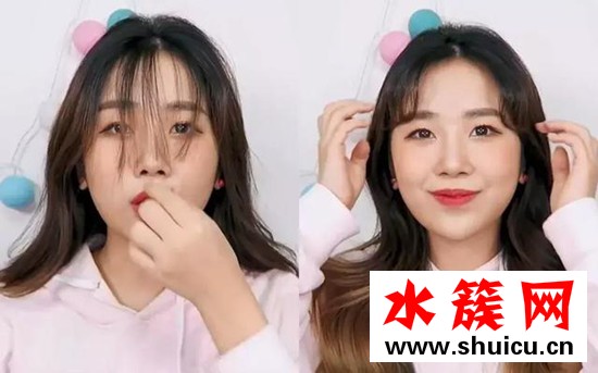 劉海長了怎么吹露額頭