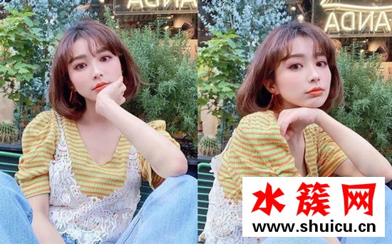 適合大臉的短發(fā)發(fā)型