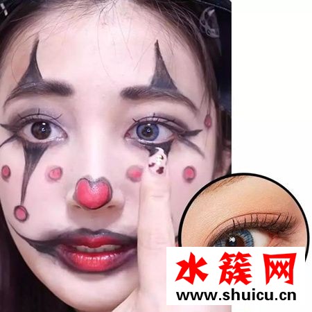 手殘也學得會!超好看萬圣節小鬼妝容畫法 萬圣節小丑妝