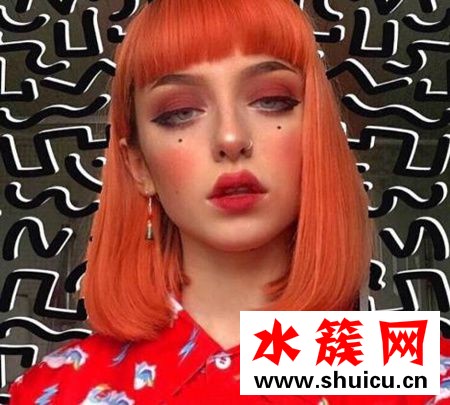 淺橘色頭發(fā)圖片