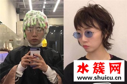 頭發剪短到下巴燙什么發型好