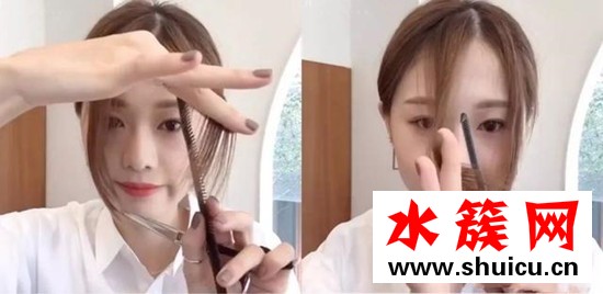 自己剪劉海首先怎么把劉海留出來